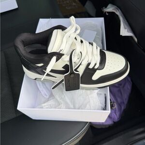 Off-White Black and White High-Top Sneakers